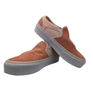 Vans Peach Asher Platform Slip On Size Womens 7.5